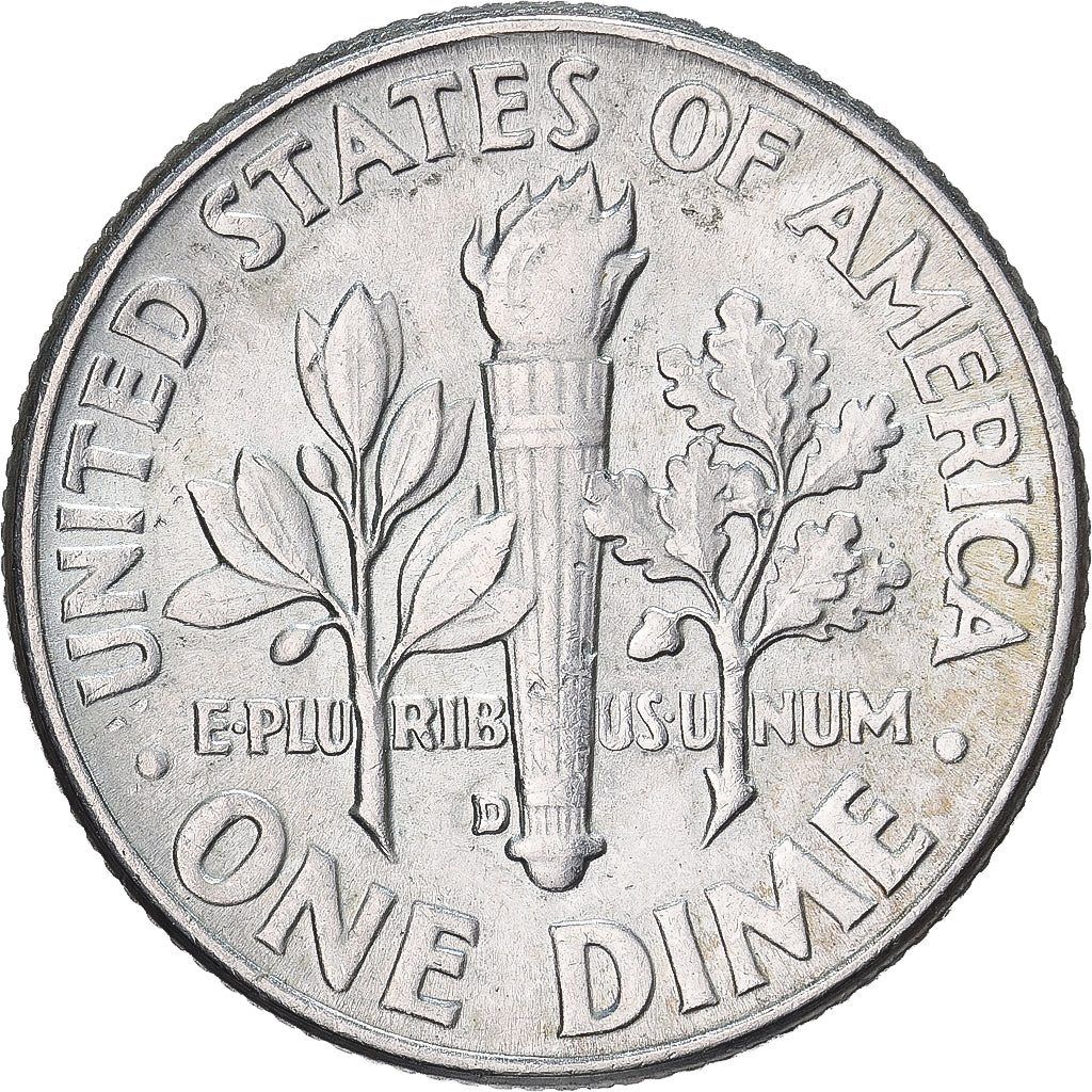 USA, Dime, Roosevelt, 1961, U.S. Mint, Srebro, AU(50-53), KM:195