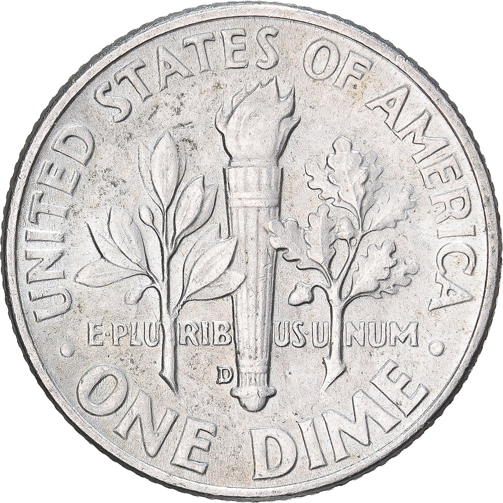 Vereinigte Staaten, Dime, Roosevelt, 1959, U.S. Mint, Silber, SS+, KM:195