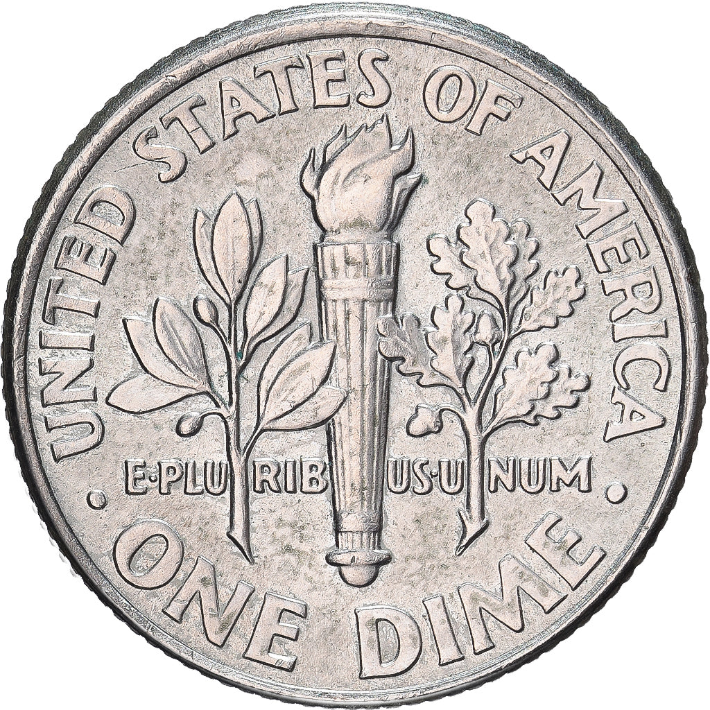 États-Unis, Dime, Roosevelt, 2005, U.S. Mint, Cupronickel plaqué cuivre, TTB+