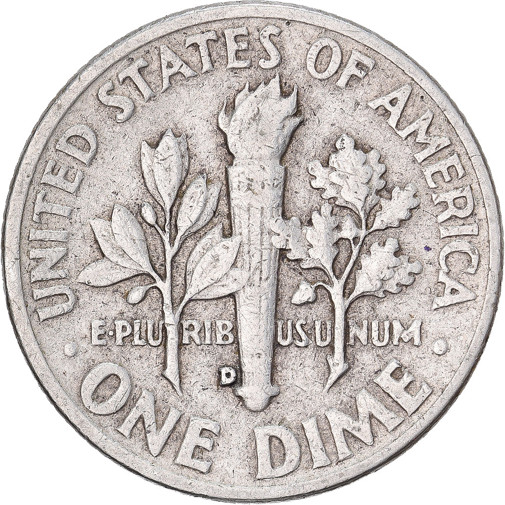 Vereinigte Staaten, Dime, Roosevelt, 1952, U.S. Mint, Silber, S+, KM:195