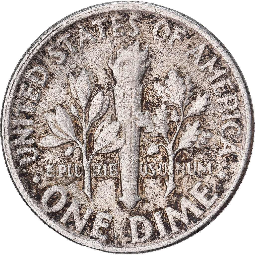 États-Unis, Dime, Roosevelt, 1954, U.S. Mint, Argent, TB+, KM:195