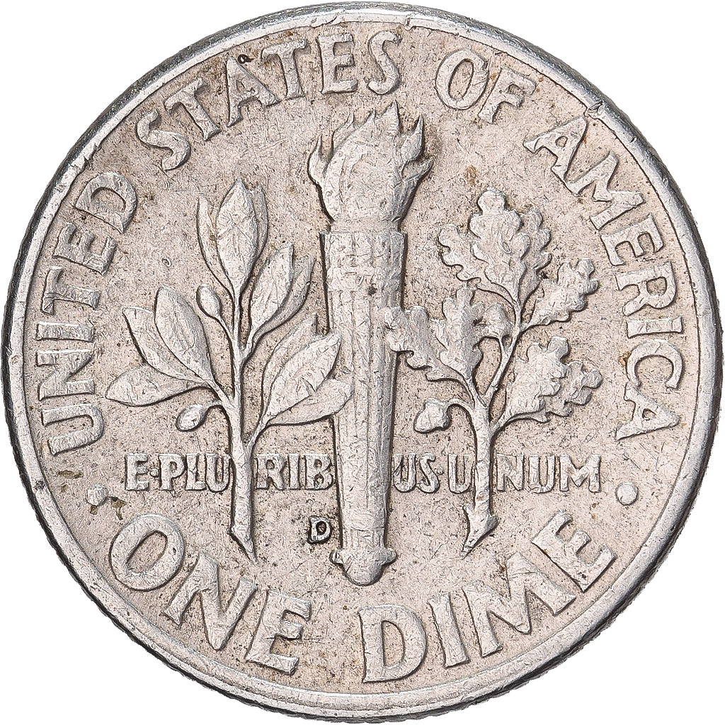 Vereinigte Staaten, Dime, Roosevelt, 1960, U.S. Mint, Silber, SS, KM:195