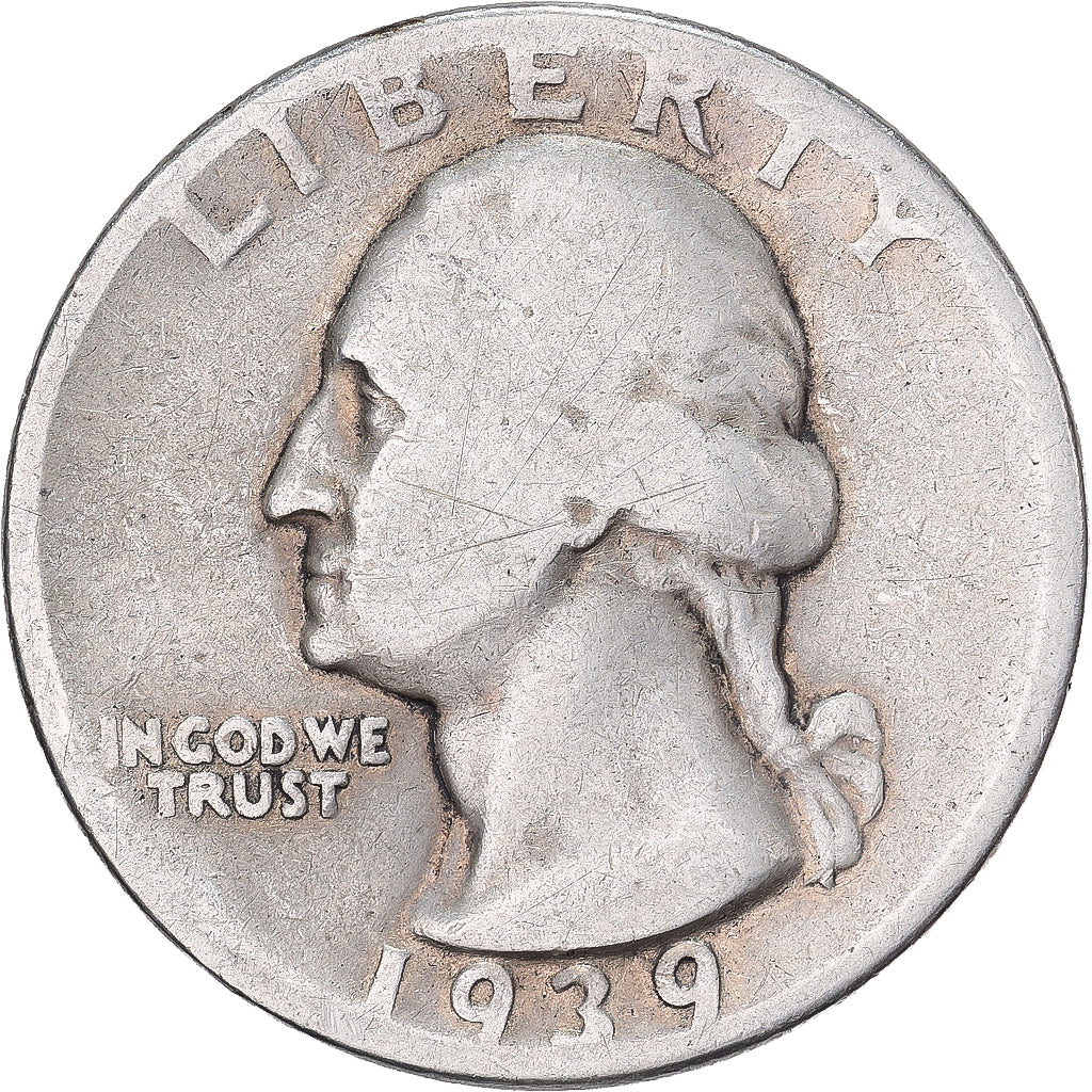 Vereinigte Staaten, Quarter, Washington, 1939, U.S. Mint, Silber, S, KM:164