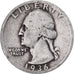 États-Unis, Quarter, Washington, 1936, U.S. Mint, Argent, TB, KM:164