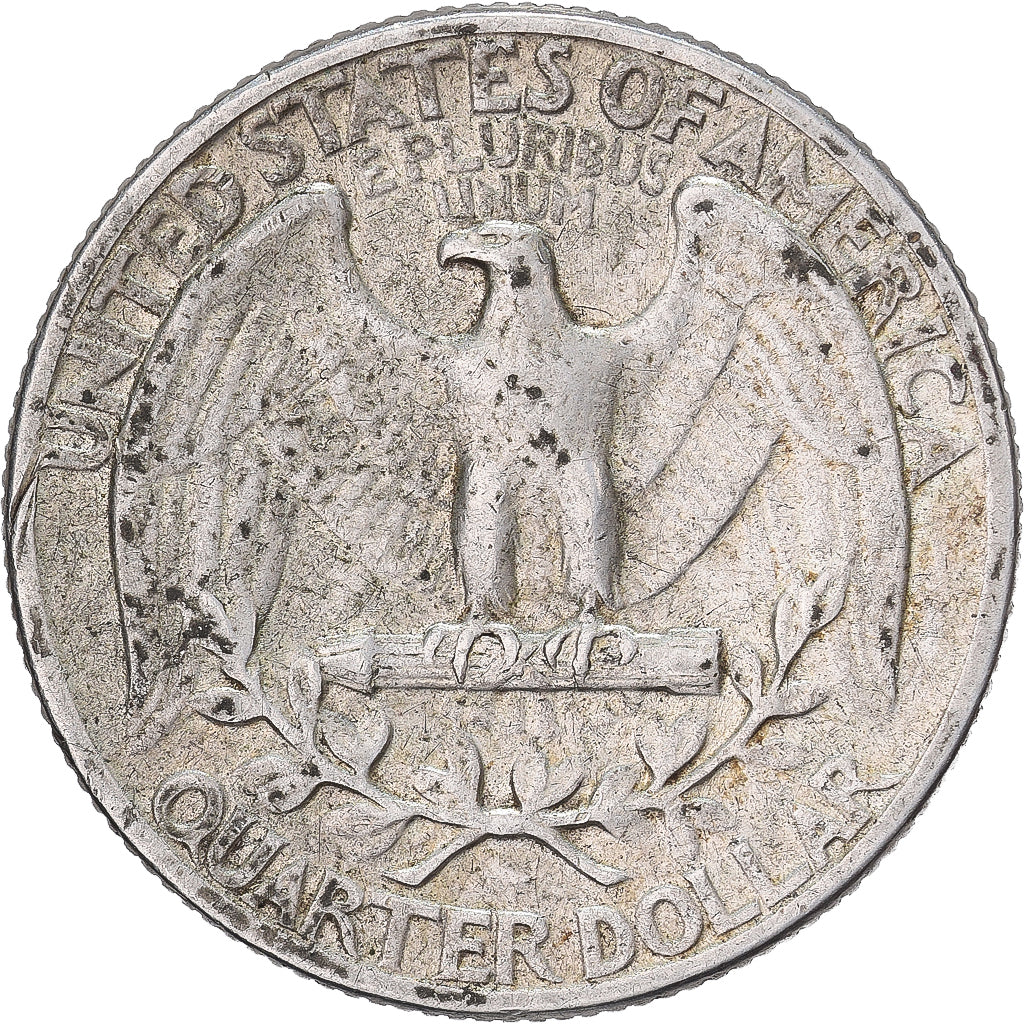 États-Unis, Quarter, Washington, 1942, U.S. Mint, Argent, TTB, KM:164