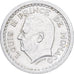 Mónaco, Louis II, 2 Francs, ND (1943), Aluminio, MBC, Gadoury:MC 133, KM:121