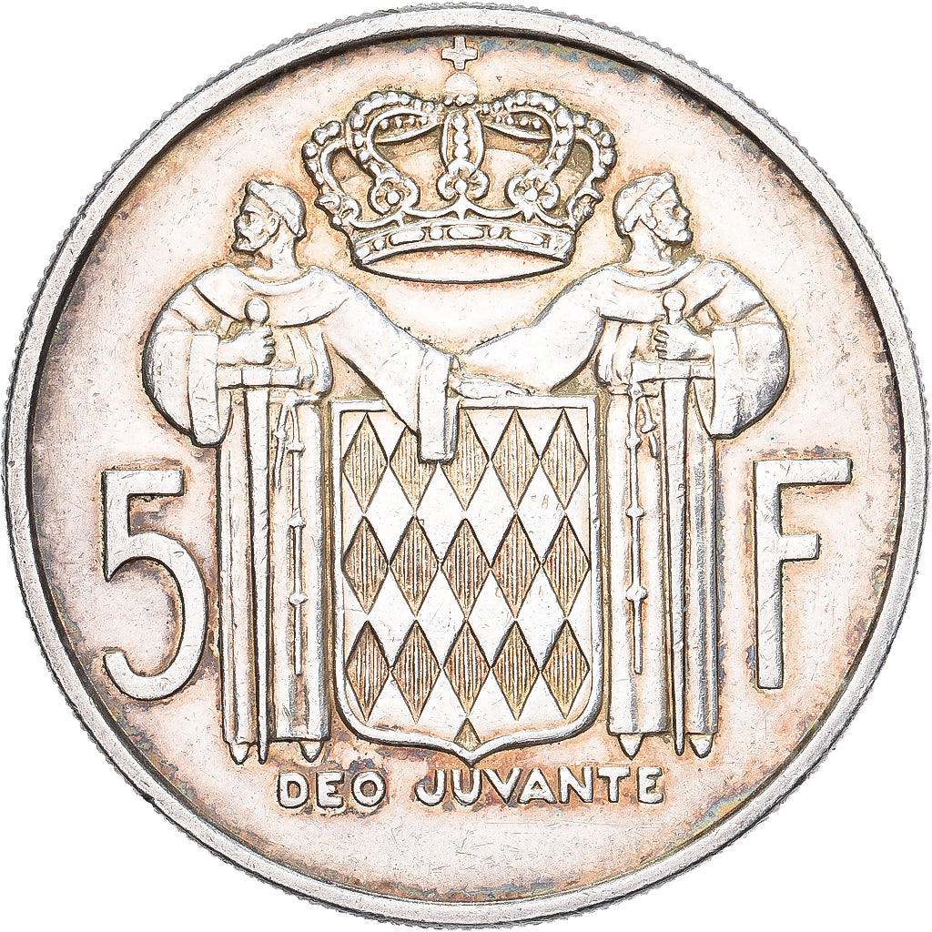 Mónaco, Rainier III, 5 Francs, 1960, Plata, MBC+, Gadoury:MC 152, KM:141