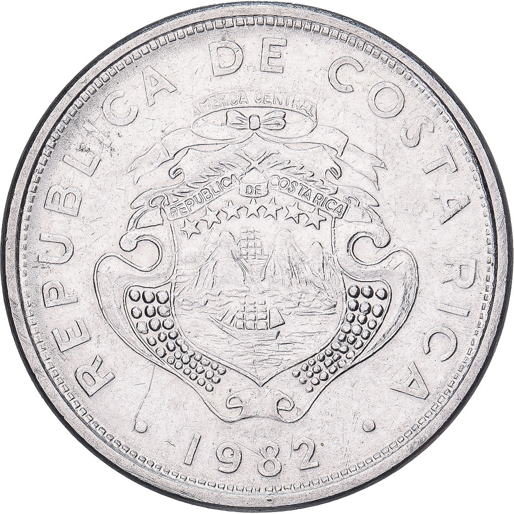 Costa Rica, Colon, 1982, Stainless Steel, AU(55-58), KM:210.1