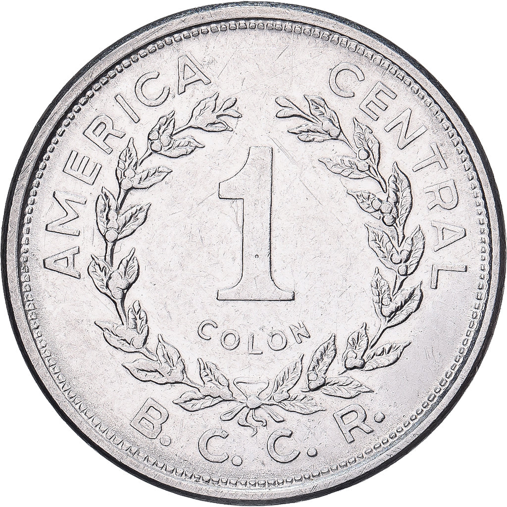 Costa Rica, Colon, 1982, Stainless Steel, AU(55-58), KM:210.1