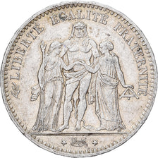 France, 5 Francs, Hercule, 1875, Paris, Silver, EF(40-45), Gadoury:745a