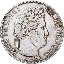 Francja, Louis Philippe I, 5 Francs, 1832, Paris, Srebro, VF(30-35)