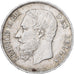 Bélgica, Leopold II, 5 Francs, 5 Frank, 1873, Brussels, Plata, MBC, KM:24