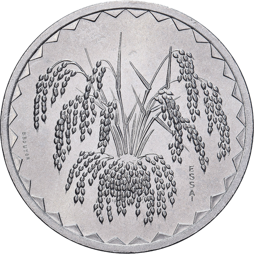 Mali, 10 Francs, 1976, Paris, PRÓBA, Aluminium, MS(65-70), KM:E3