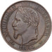 Francia, Napoleon III, 5 Centimes, 1864, Bordeaux, Bronzo, BB+, Gadoury:155