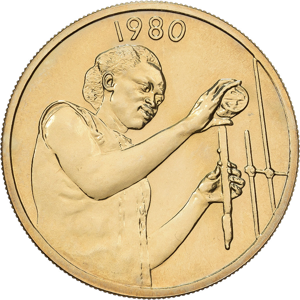 West African States, 25 Francs, 1980, Paris, ESSAI, Aluminum-Bronze, MS(65-70)
