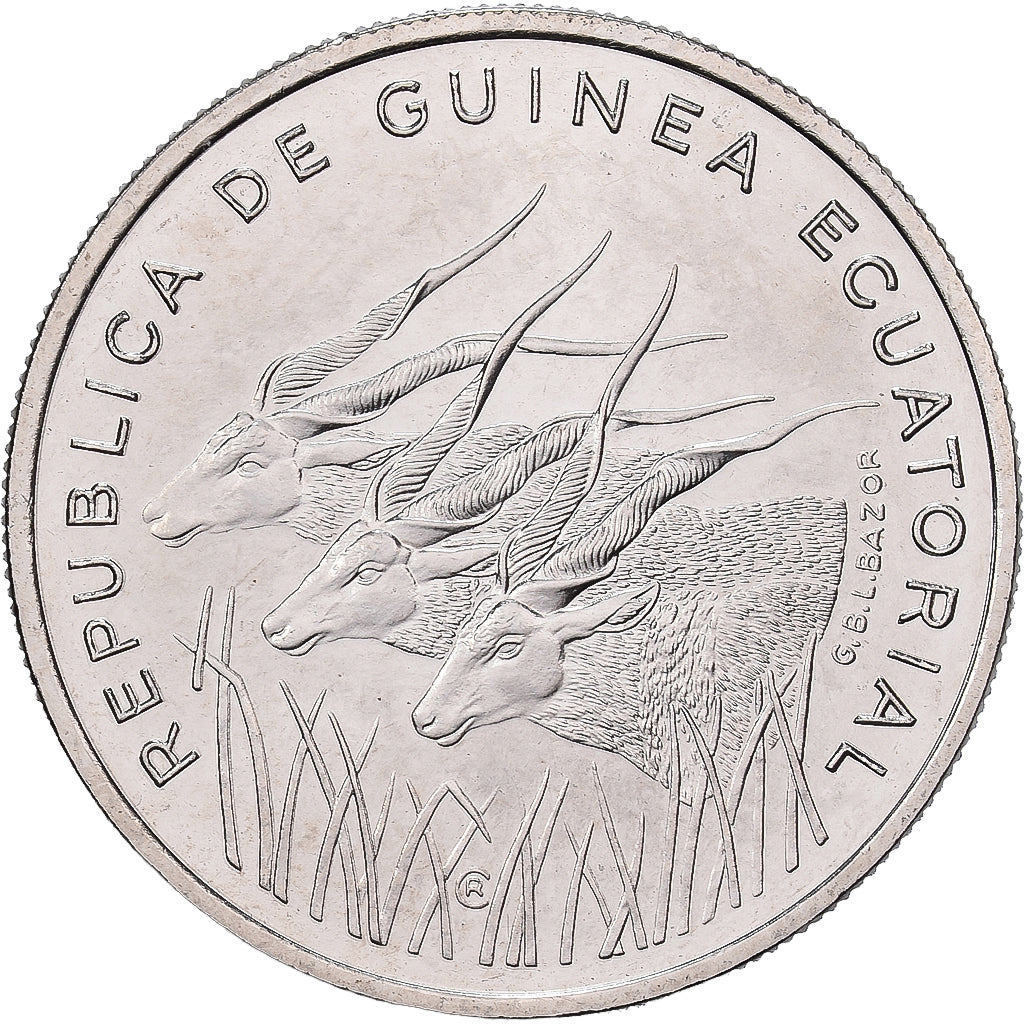 Guinée équatoriale, 100 Francos, 1985, Paris, ESSAI, Nickel, FDC, KM:E31