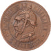 Francia, Napoleon III, 10 Centimes, 1870, Sedan, Satirique, Bronzo, BB+