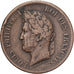Franse koloniën, Louis Philippe I, 5 Centimes, 1841, Paris, Bronzen, ZF