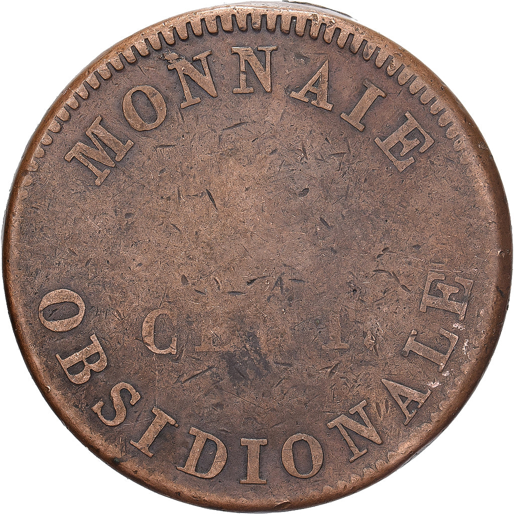 Francia, ANTWERP, Louis XVIII, 5 Centimes, 1814, Anvers, Bronzo, B+, KM:3.2