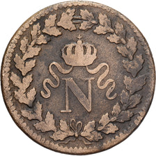 Frankreich, Napoleon I, Decime, 1815., Strasbourg, Bronze, S+, Gadoury:195e
