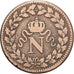 Francia, Napoleon I, Decime, 1815., Strasbourg, Bronzo, MB+, Gadoury:195e
