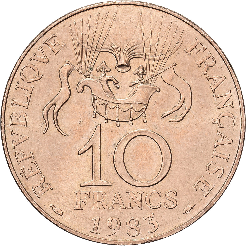 Francia, 10 Francs, La Conquête de l'Espace, 1983, Paris, Tranche A