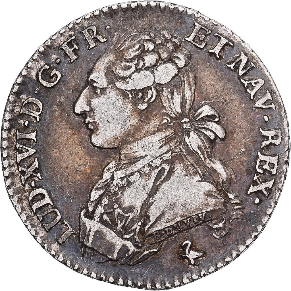 Frankreich, Louis XVI, 24 Sols, 1/5 ECU, 1785, Paris, Silber, SS, Gadoury:354