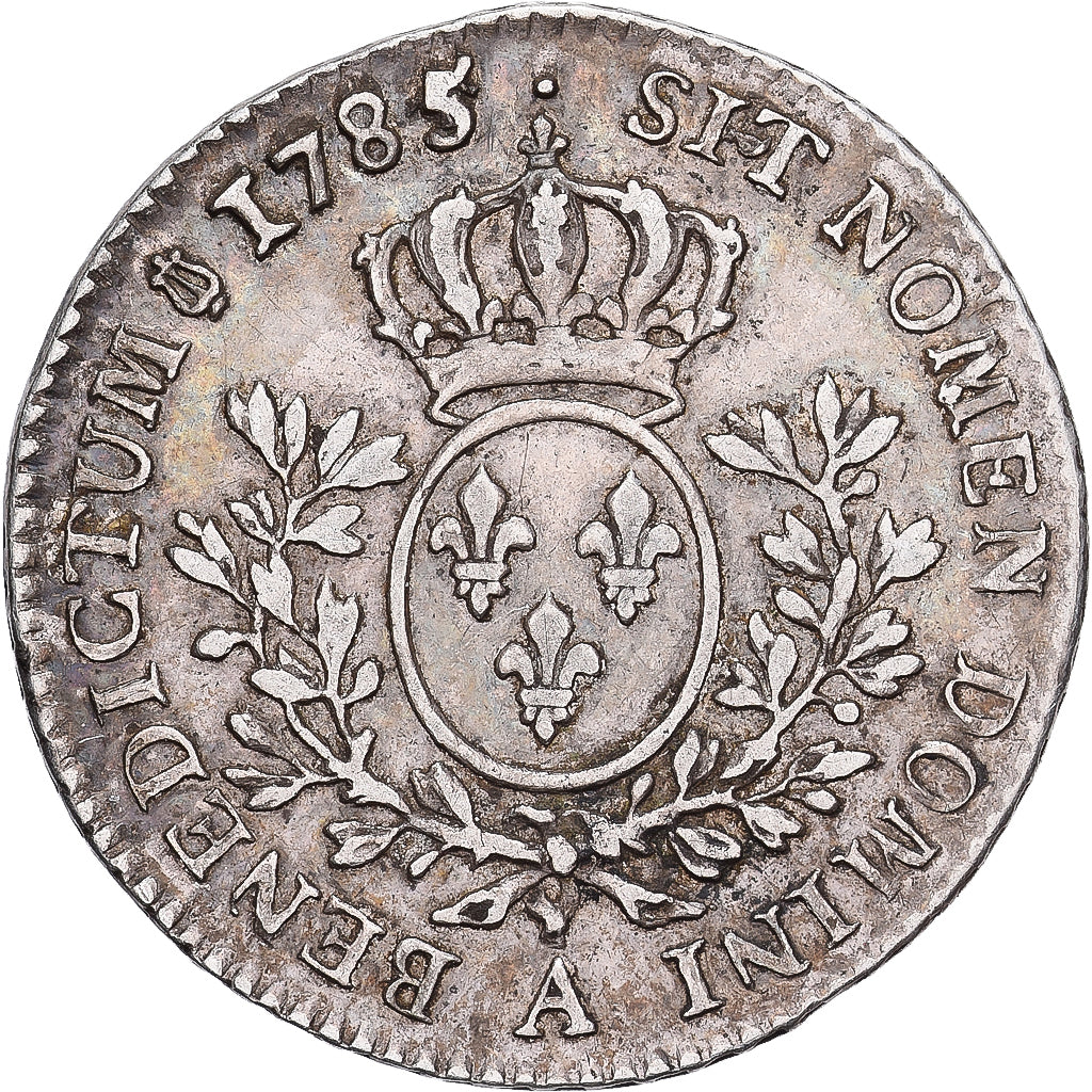 Frankreich, Louis XVI, 24 Sols, 1/5 ECU, 1785, Paris, Silber, SS, Gadoury:354