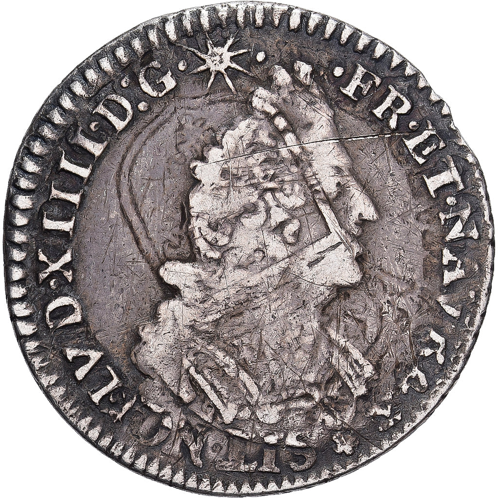France, Louis XIV, 1/12 ECU, 10 Sols, 1694, Nantes, réformé, Silver