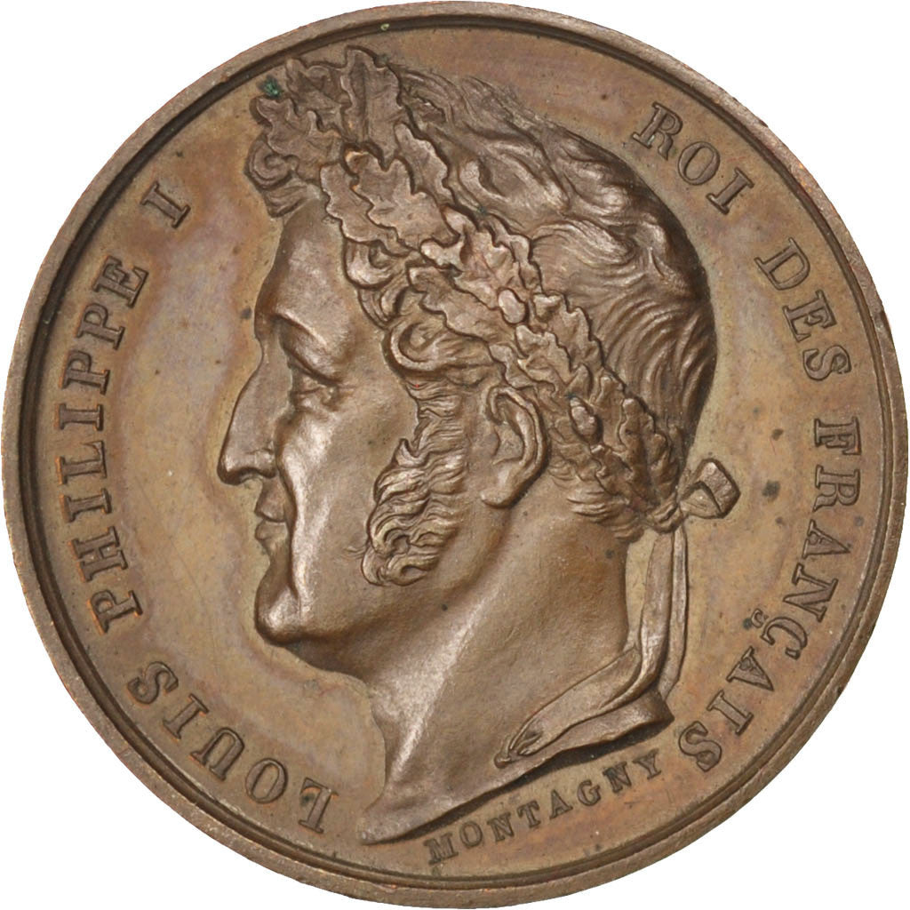 Francja, medal, Ludwik Filip I, 1836, Miedź, Montagny, AU(55-58)