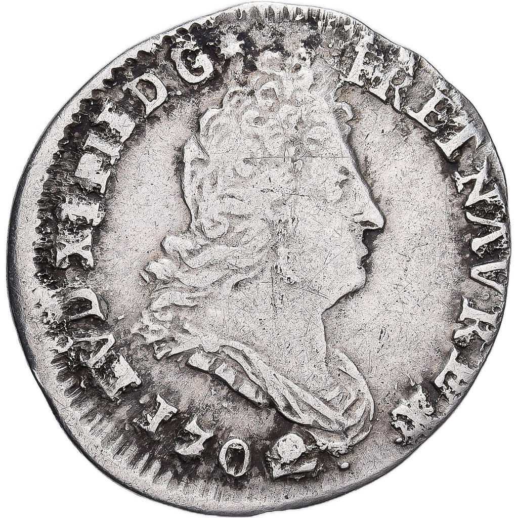 Francja, Louis XIV, 5 Sols aux insignes, 1702, Bourges