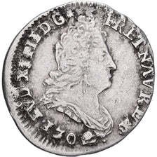 France, Louis XIV, 5 Sols aux insignes, 1702, Bourges, Silver