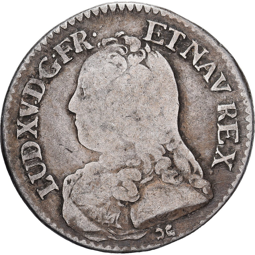 Francja, Louis XV, 24 Sols,1/5 Écu aux branches d'olivier, 1727