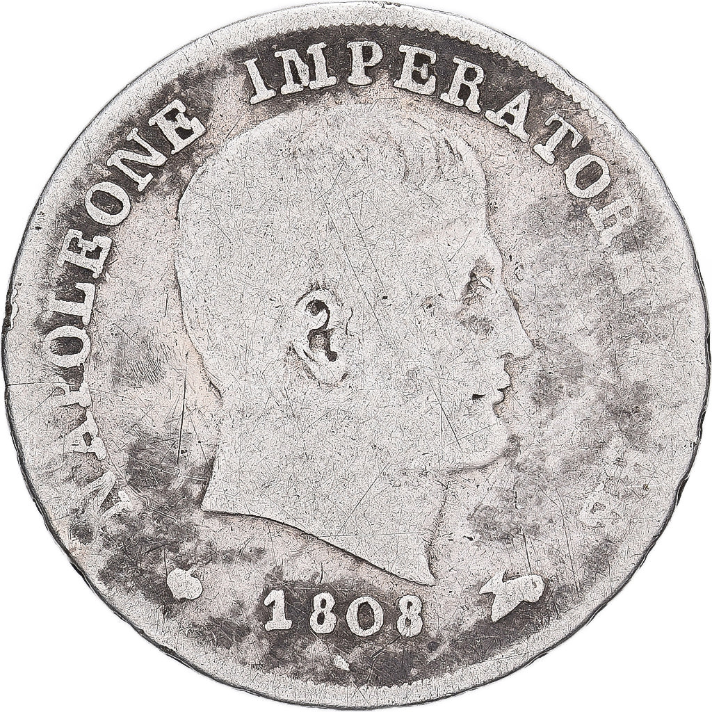 États italiens, KINGDOM OF NAPOLEON, Napoléon Ier, 15 Soldi, 1808, Milan