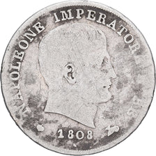 Italian States, KINGDOM OF NAPOLEON, Napoleon I, 15 Soldi, 1808, Milan, Silver