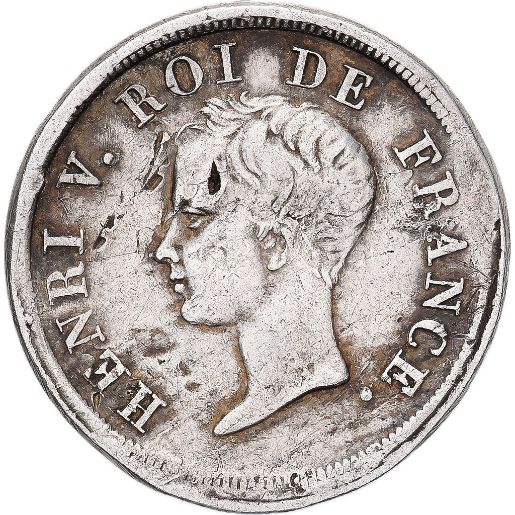 Frankreich, HENRI V Prétendant, 1/2 Franc, 1833, Silber, S+, Gadoury:404
