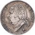 Francia, Louis XVIII, Franc, 1823, Lille, Plata, MBC+, Gadoury:449, KM:709.12