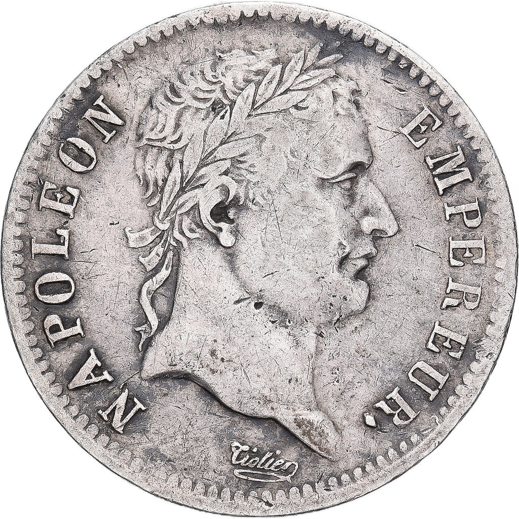 France, Napoleon I, Franc, 1808, Paris, Silver, EF(40-45), Gadoury:446, KM:682.1