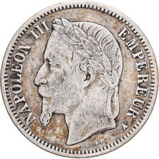 Frankrijk, Napoleon III, Franc, 1868, Paris, Zilver, FR, Gadoury:463, KM:806.1