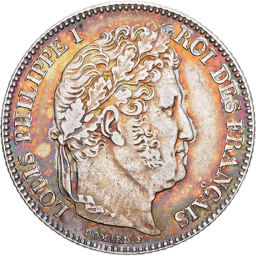 Francia, Franc, Louis-Philippe, 1848, Paris, Plata, MBC+, Gadoury:453, KM:748.1