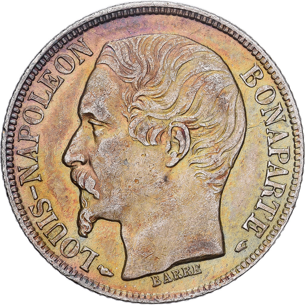 Francia, Louis-Napoléon Bonaparte, Franc, 1852, Paris, Argento, BB+