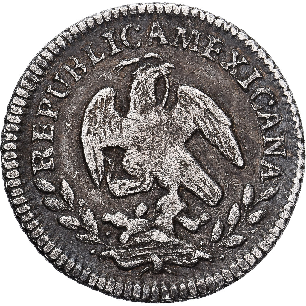 Mexico, 1/2 Réal, 1847, Mexico City, Silver, EF(40-45), KM:370.9