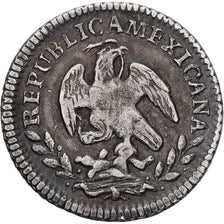 Messico, 1/2 Réal, 1847, Mexico City, Argento, BB, KM:370.9