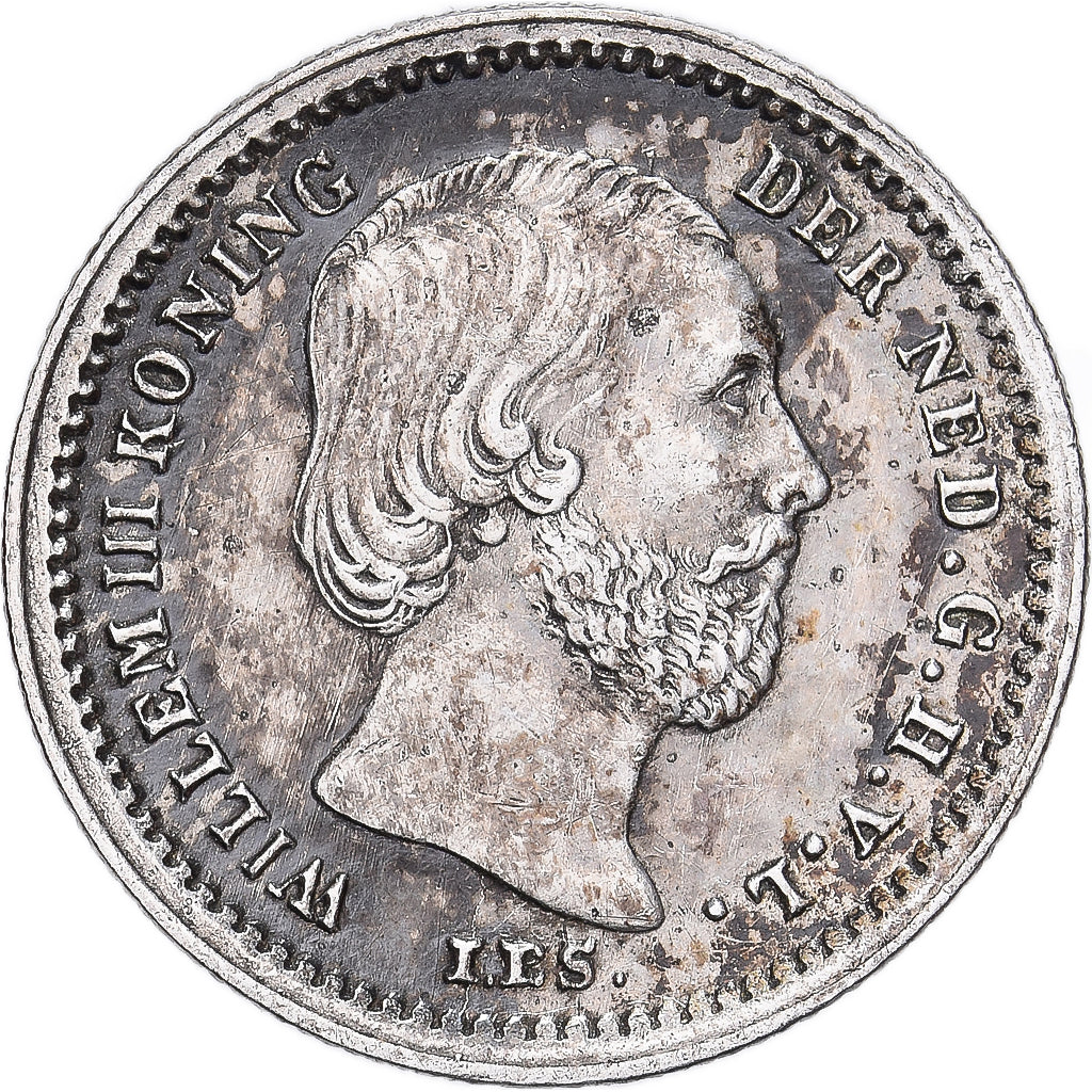 Netherlands, William III, 5 Cents, 1879, Silver, AU(50-53), KM:91