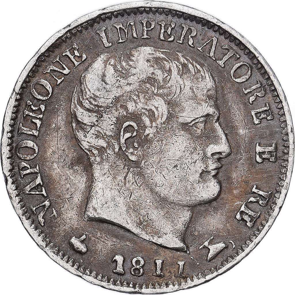 États italiens, KINGDOM OF NAPOLEON, Napoléon Ier, 5 Soldi, 1811, Milan