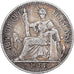 Indochina Francesa, 10 Cents, 1888, Paris, Prata, EF(40-45), Lecompte:130, KM:2