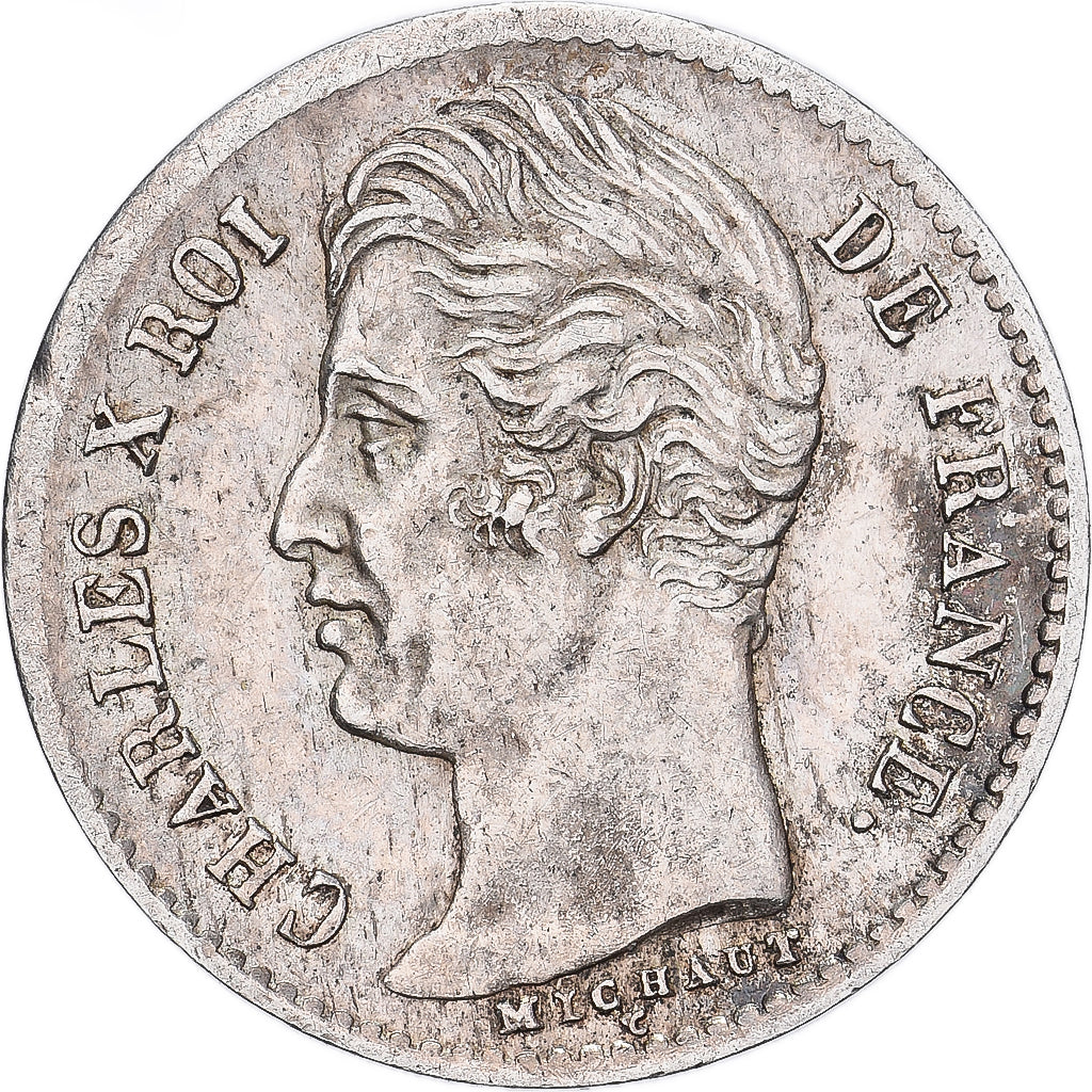 France, Charles X, 1/4 Franc, 1828, Paris, Argent, TTB+, Gadoury:353, KM:722.1