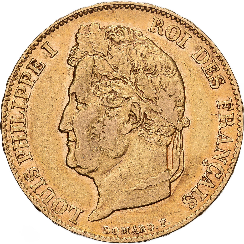 Francia, Louis Philippe I, 20 Francs, 1838, Paris, Oro, BC+, Gadoury:1031