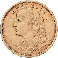 Suiza, 20 Francs, 1901, Bern, Oro, MBC, KM:35.1