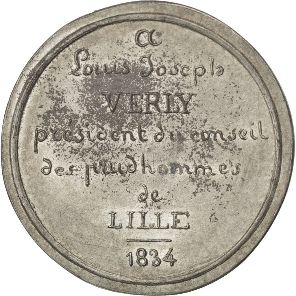 France, Medal, Louis Philippe I, 1834, Tin, AU(50-53)